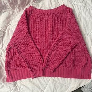 Hot pink American Eagle Outfitters sweater (Large)
